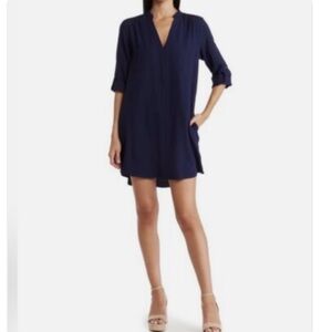 Lush Precoat navy mini dress size extra small new with tags